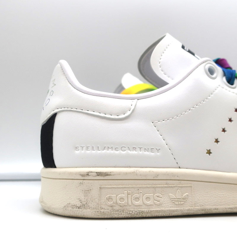 Stella McCartney x Stan Smith Vegan Sneakers White/Rainbow Size 5.5 product image 3, provided for visual reference and