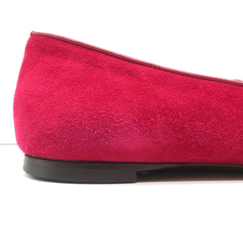 Alexander McQueen Sequin Skull Loafers Magenta Suede Size 37 Slip-On Flats product image 3, provided for visual reference