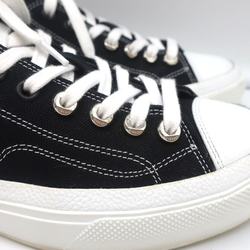 Givenchy City Low Top Sneakers Black Canvas Size 38.5 product image 3, provided for visual reference and product detail