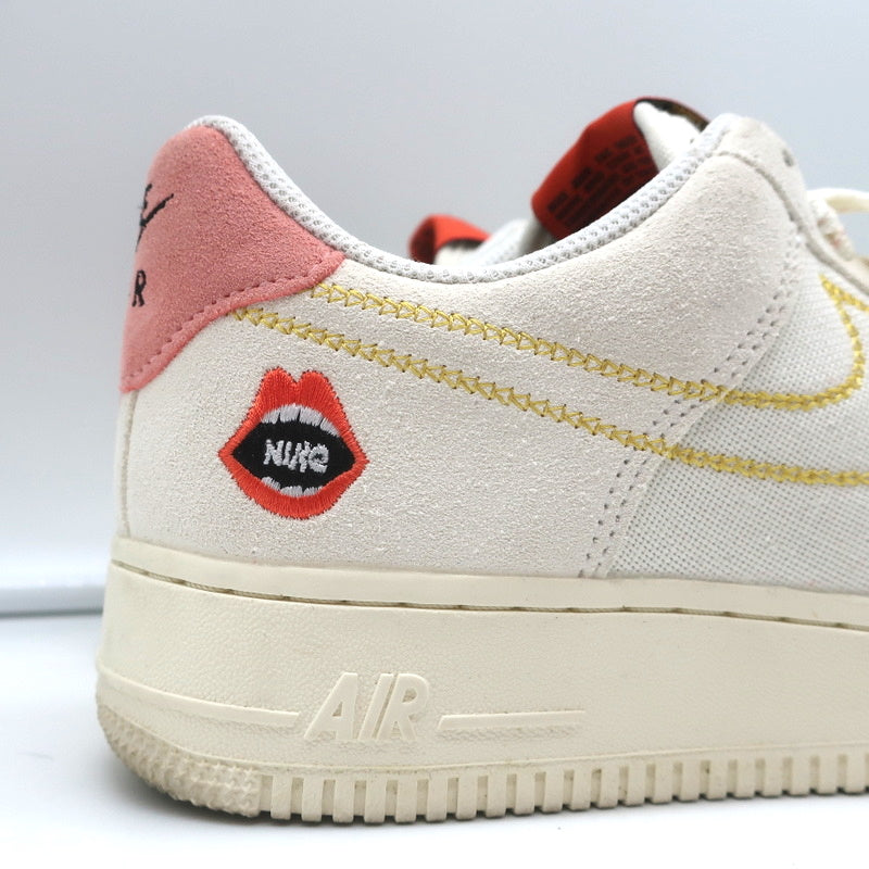 Nike Air Force 1 '07 Low Peace Rock N Roll Sneakers White Size 9 DQ7656-100 product image 3, provided for visual reference