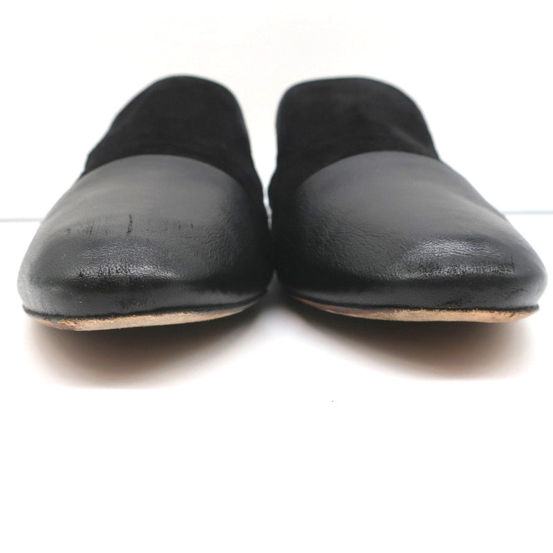 Rag & Bone Flat Mules Sabine Black Suede & Leather Size 41 product image 4, provided for visual reference and product detail