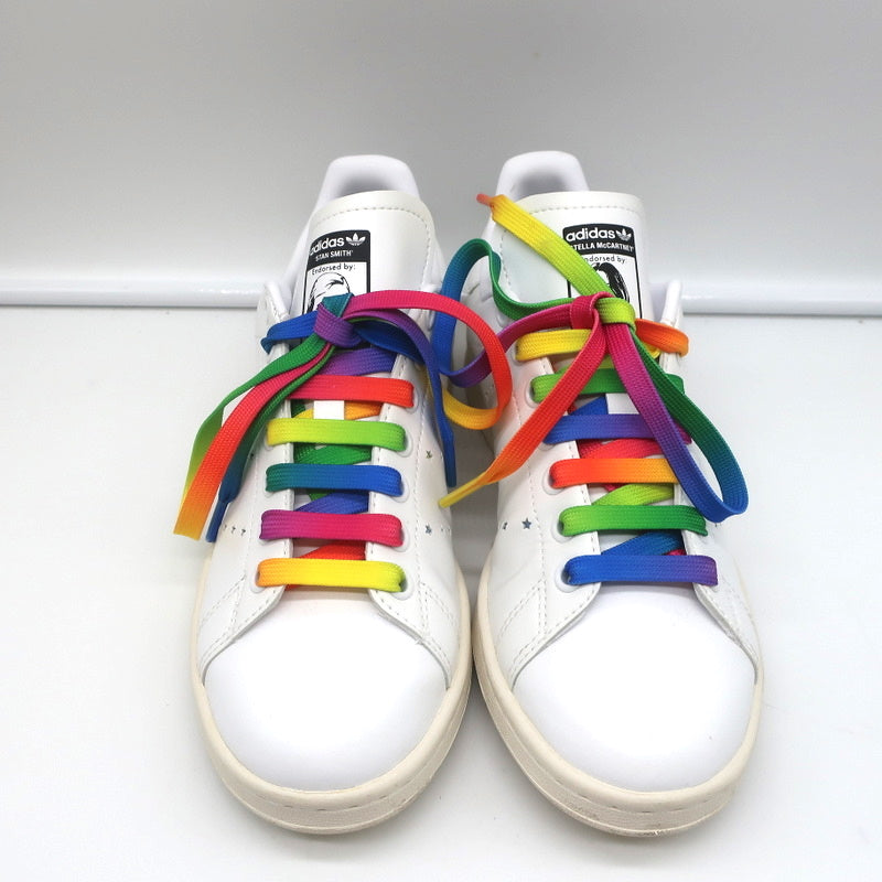 Stella McCartney x Stan Smith Vegan Sneakers White/Rainbow Size 5.5 product image 4, provided for visual reference and