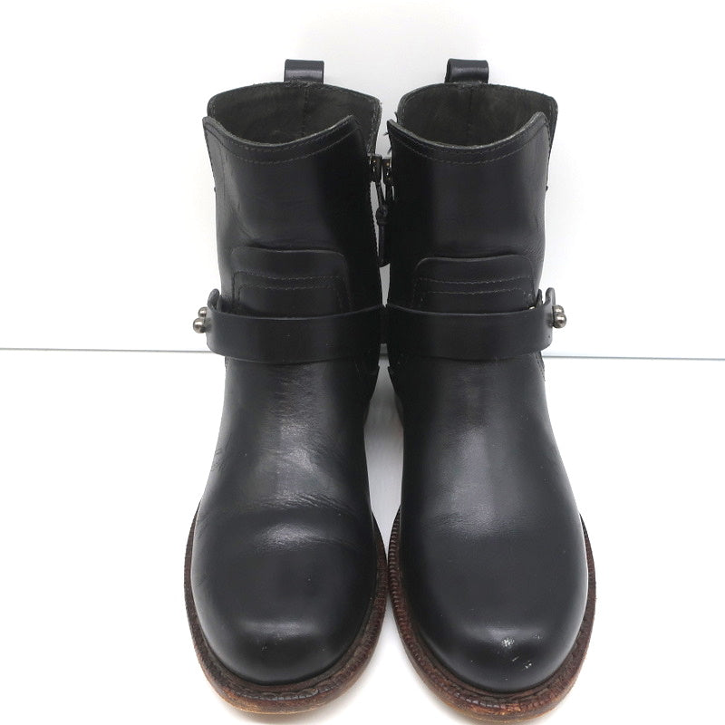 Rag & Bone Ashford Moto Boots Black Leather Size 36 Flat Ankle Boots product image 4, provided for visual reference and