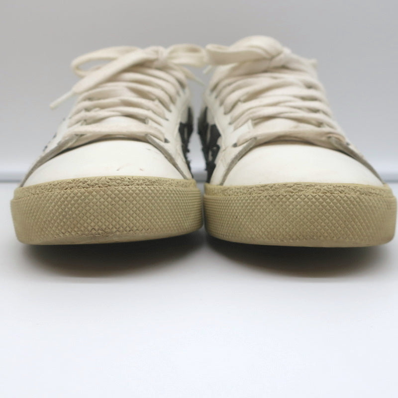Saint Laurent Court Classic Star Sneakers White & Black Leather Size 36.5 product image 4, provided for visual reference and