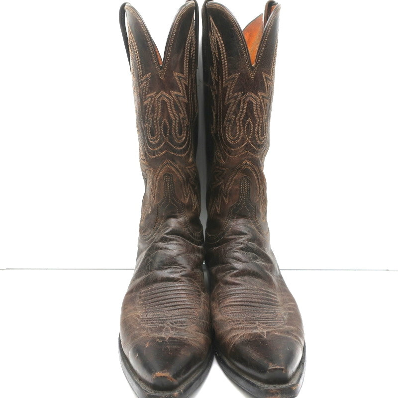 1883 by Lucchese Savannah Cowboy Boots Dark Brown Leather Size 11 product image 4, provided for visual reference and product