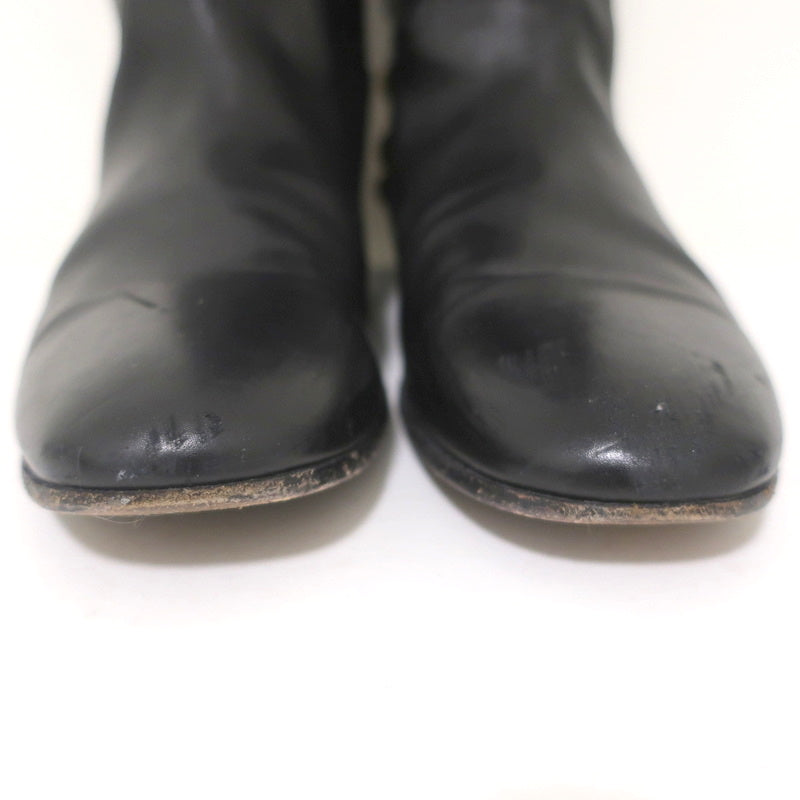 Gucci Babouska Studded Heel Knee High Boots Black Leather Size 38.5 product image 5, provided for visual reference and