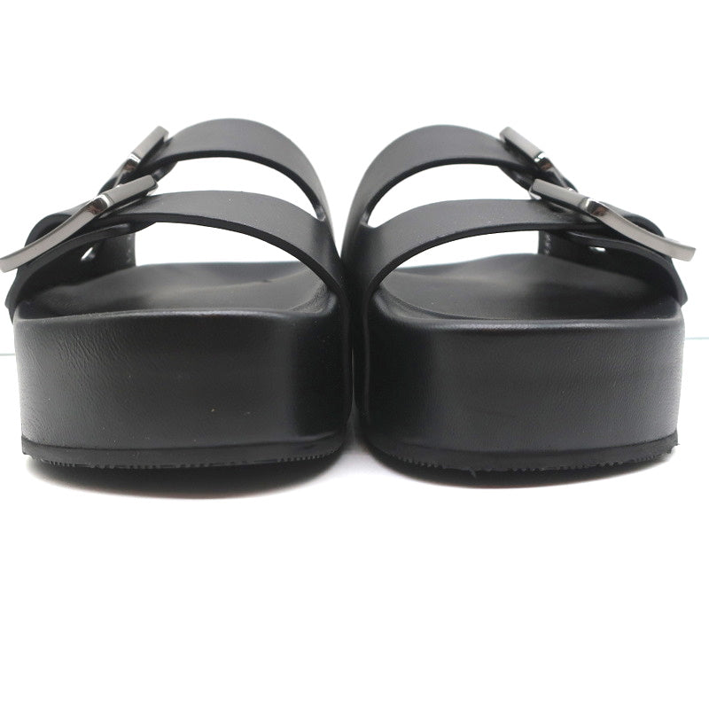 Balenciaga Mallorca Platform Slide Sandals Black Leather Size 37 NEW product image 5, provided for visual reference and