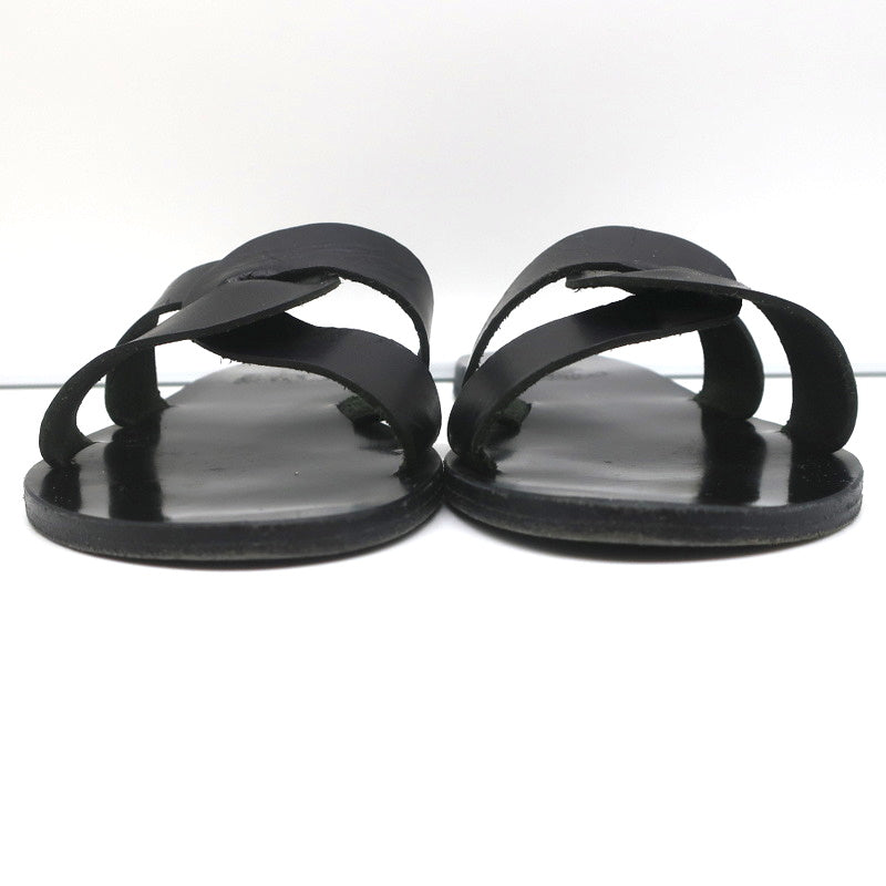 Ancient Greek Sandals Desmos Slides Black Leather Size 38 product image 5, provided for visual reference and product detail