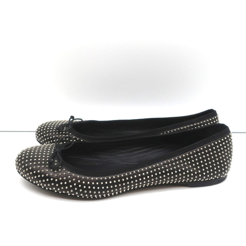 Saint Laurent Dance Ballet Flats Black Studded Leather Size 37.5 product image 5, provided for visual reference and product