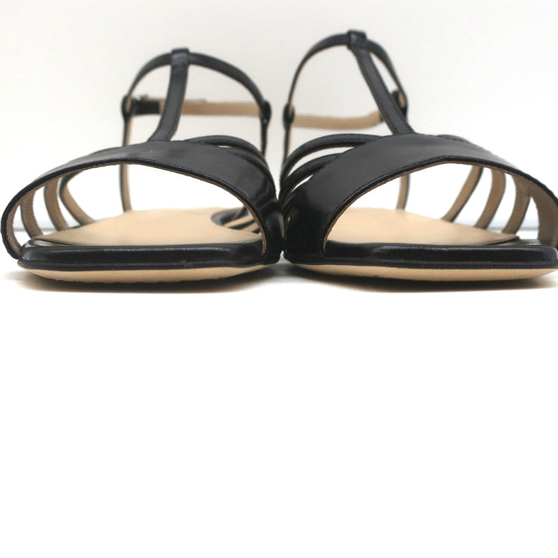 Theory V Strap Sandals Black Leather Size 38.5 Slingback Flats NEW product image 5, provided for visual reference and