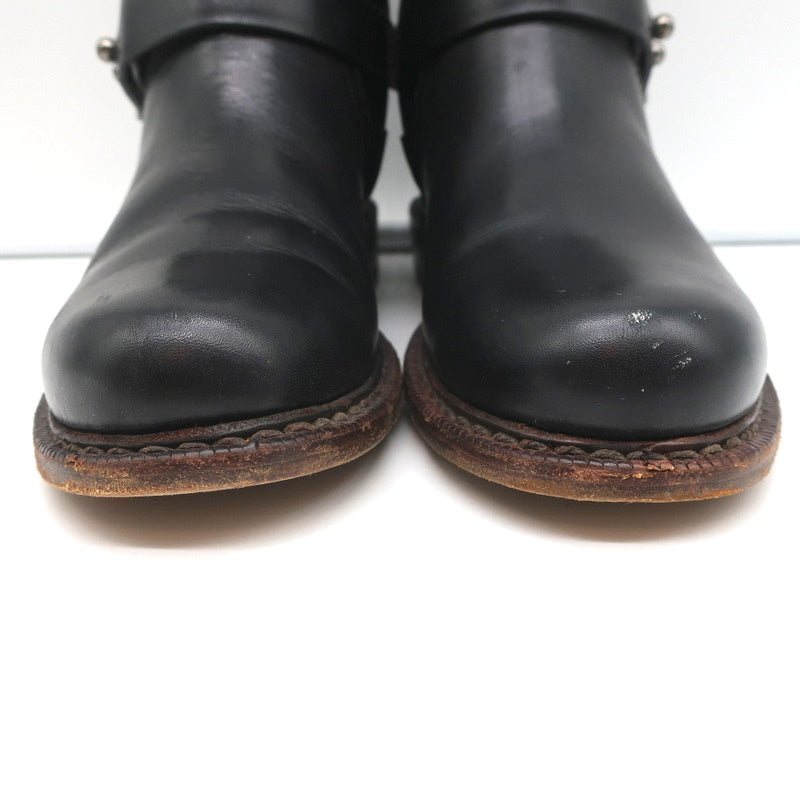 Rag & Bone Ashford Moto Boots Black Leather Size 36 Flat Ankle Boots product image 5, provided for visual reference and