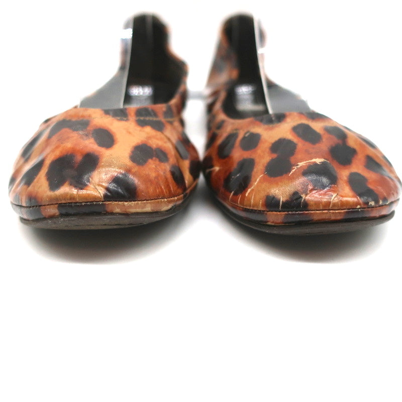 Tory Burch Eddie Ballet Flats Leopard Print Patent Leather Size 10.5 product image 5, provided for visual reference and