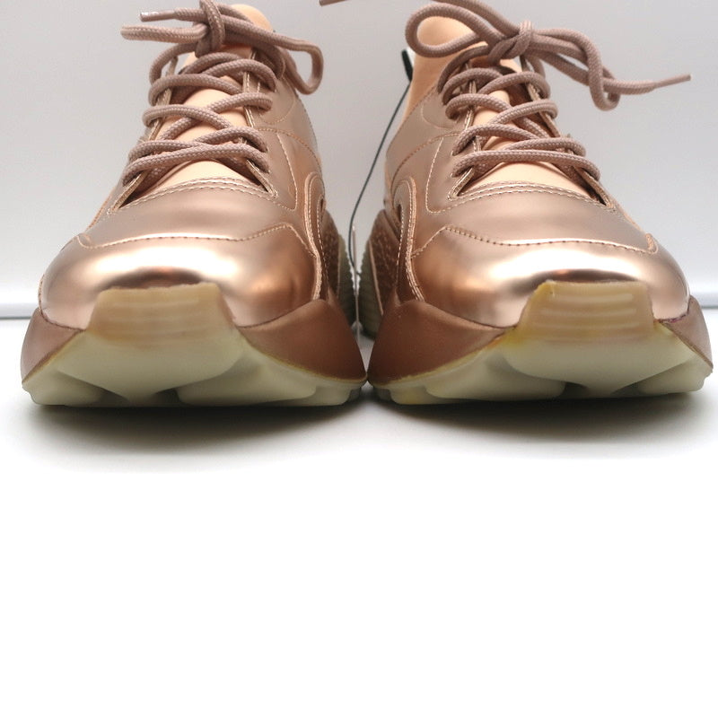 Stella McCartney Eclypse Sneakers Rose Gold Metallic Faux Leather Size 38 NEW product image 5, provided for visual reference