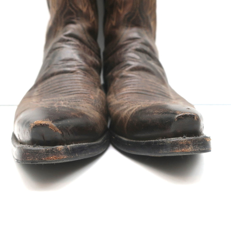 1883 by Lucchese Savannah Cowboy Boots Dark Brown Leather Size 11 product image 5, provided for visual reference and product