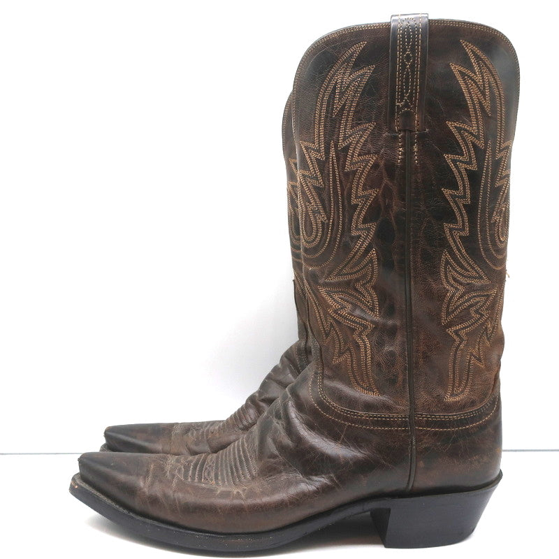 1883 by Lucchese Savannah Cowboy Boots Dark Brown Leather Size 11 product image 6, provided for visual reference and product
