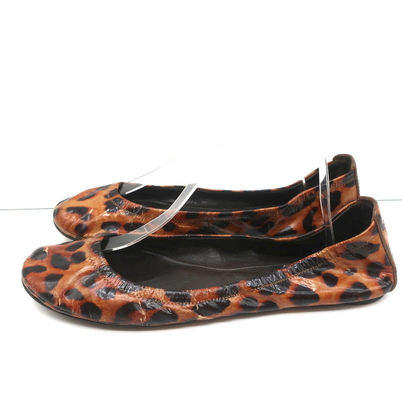 Tory Burch Eddie Ballet Flats Leopard Print Patent Leather Size 10.5 product image 6, provided for visual reference and