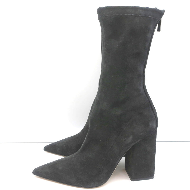 Paris Texas Mama Daily Boots Charcoal Stretch Suede Size 40 Pointed Toe product image 6, provided for visual reference and