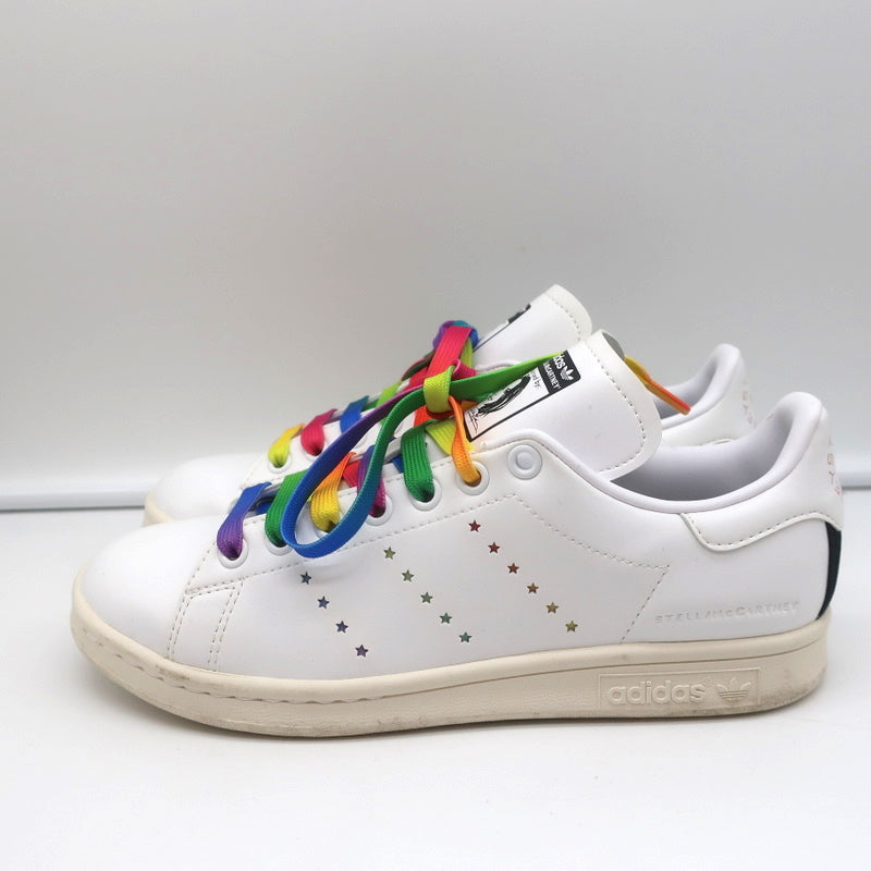 Stella McCartney x Stan Smith Vegan Sneakers White/Rainbow Size 5.5 product image 6, provided for visual reference and
