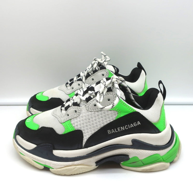 Balenciaga Triple S Sneakers White/Black/Neon Green Size 37 product image 6, provided for visual reference and product