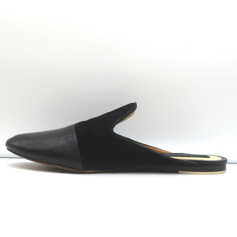 Rag & Bone Flat Mules Sabine Black Suede & Leather Size 41 product image 6, provided for visual reference and product detail