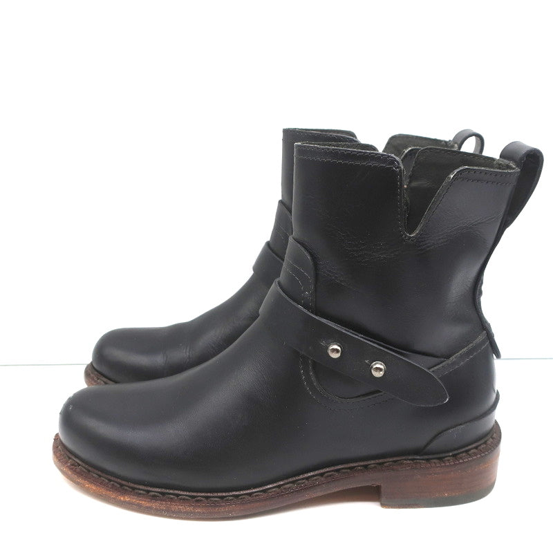 Rag & Bone Ashford Moto Boots Black Leather Size 36 Flat Ankle Boots product image 6, provided for visual reference and