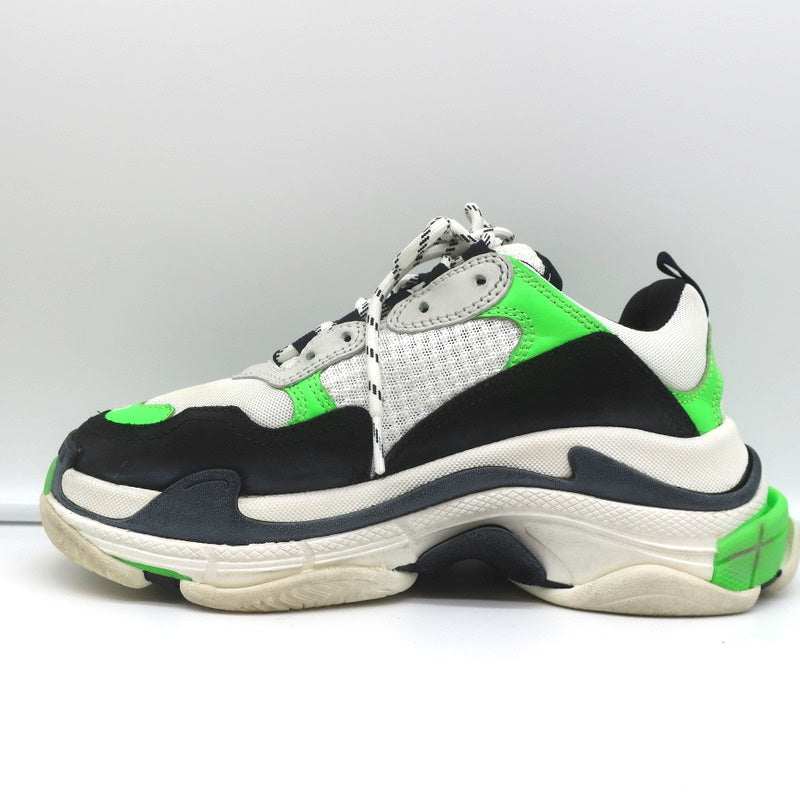 Balenciaga Triple S Sneakers White/Black/Neon Green Size 37 product image 7, provided for visual reference and product