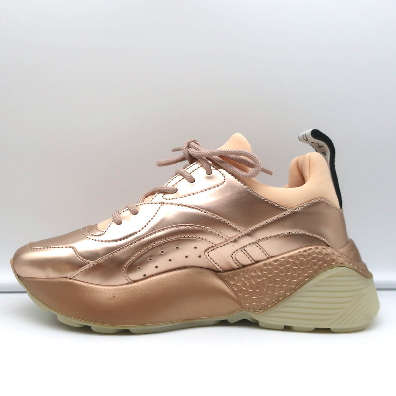 Stella McCartney Eclypse Sneakers Rose Gold Metallic Faux Leather Size 38 NEW product image 7, provided for visual reference