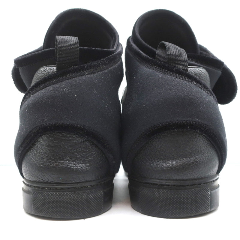 Balenciaga High Top Sneakers Black Leather & Velvet Size 40 product image 7, provided for visual reference and product