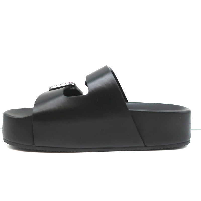 Balenciaga Mallorca Platform Slide Sandals Black Leather Size 37 NEW product image 7, provided for visual reference and