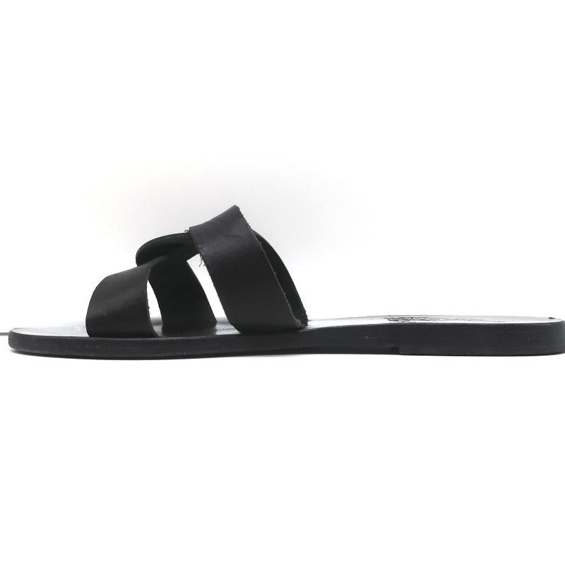 Ancient Greek Sandals Desmos Slides Black Leather Size 38 product image 7, provided for visual reference and product detail