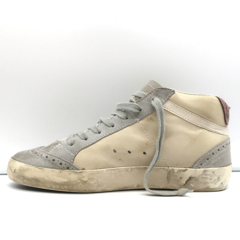 Golden Goose Mid Star Sneakers Off-White Leather & Purple Suede Size 37 product image 7, provided for visual reference and