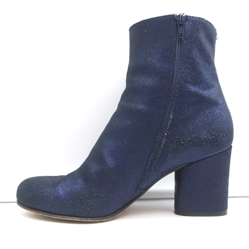 Maison Margiela Ankle Boots Navy Metallic Suede Size 38 product image 7, provided for visual reference and product detail