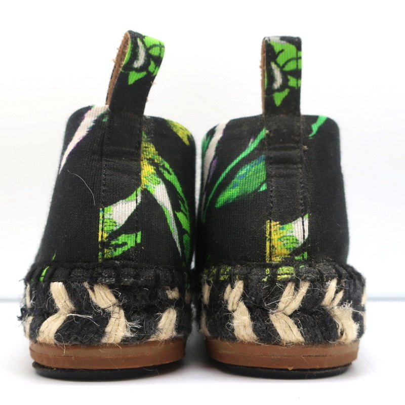 Proenza Schouler Espadrilles Black Floral Print Canvas Size 6 Slip-On Flats product image 7, provided for visual reference