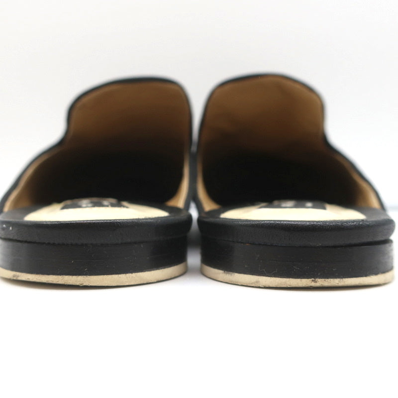 Rag & Bone Flat Mules Sabine Black Suede & Leather Size 41 product image 7, provided for visual reference and product detail