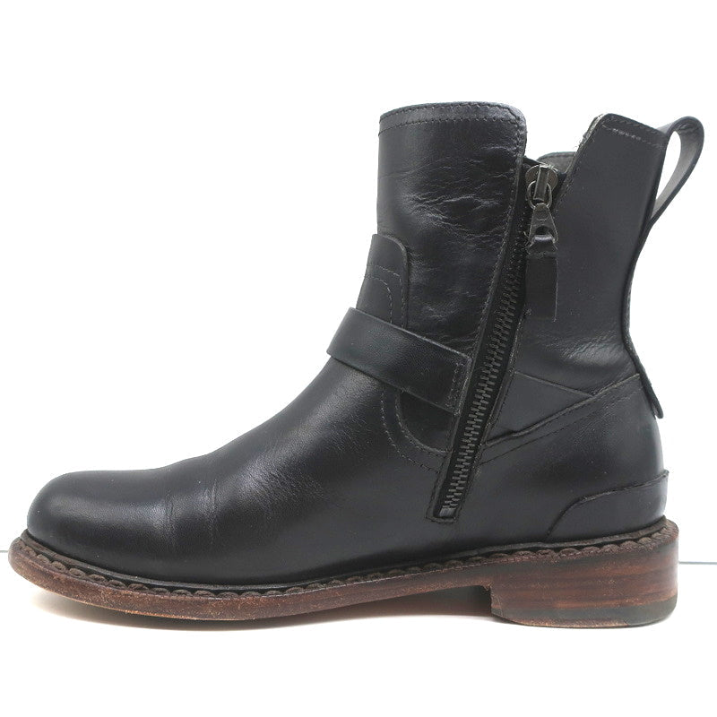 Rag & Bone Ashford Moto Boots Black Leather Size 36 Flat Ankle Boots product image 7, provided for visual reference and