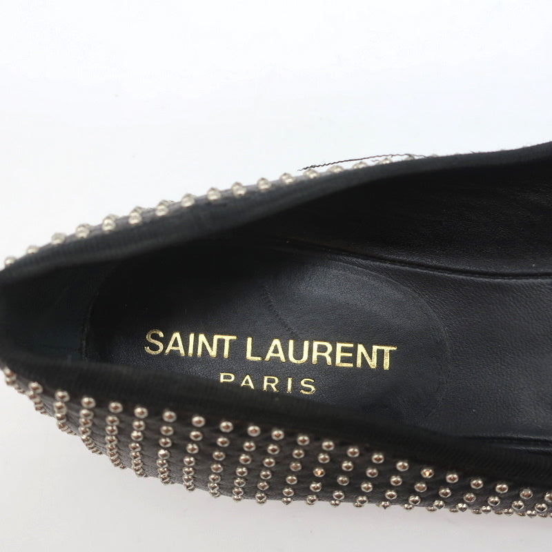 Saint Laurent Dance Ballet Flats Black Studded Leather Size 37.5 product image 8, provided for visual reference and product