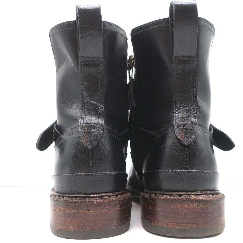 Rag & Bone Ashford Moto Boots Black Leather Size 36 Flat Ankle Boots product image 8, provided for visual reference and