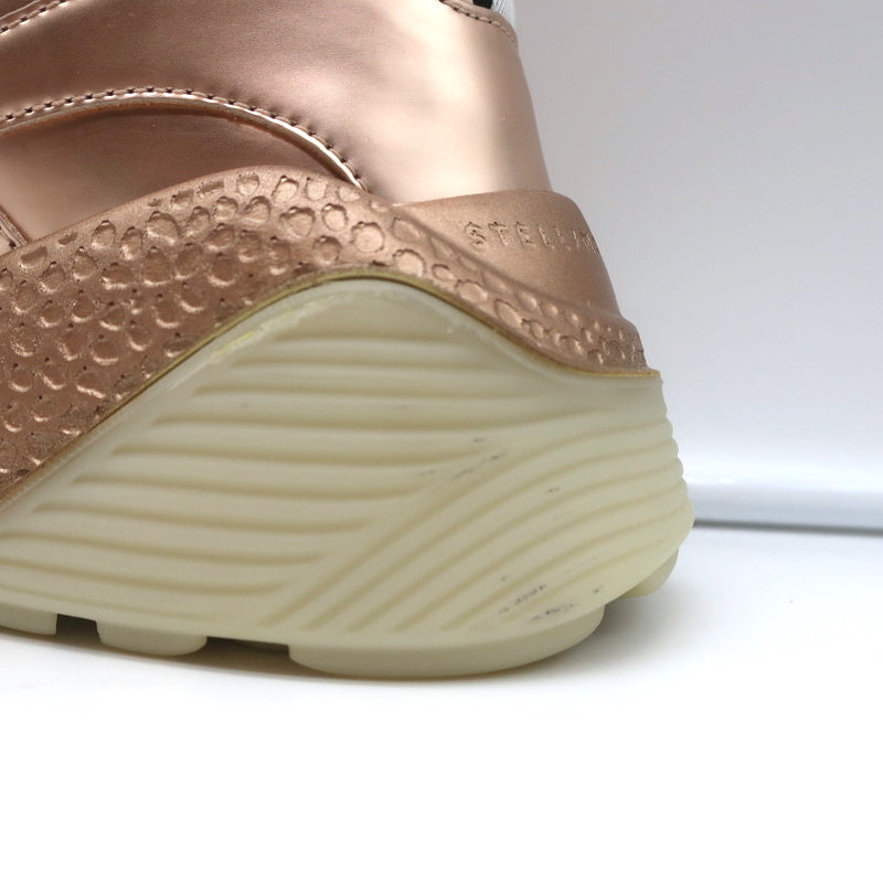 Stella McCartney Eclypse Sneakers Rose Gold Metallic Faux Leather Size 38 NEW product image 8, provided for visual reference