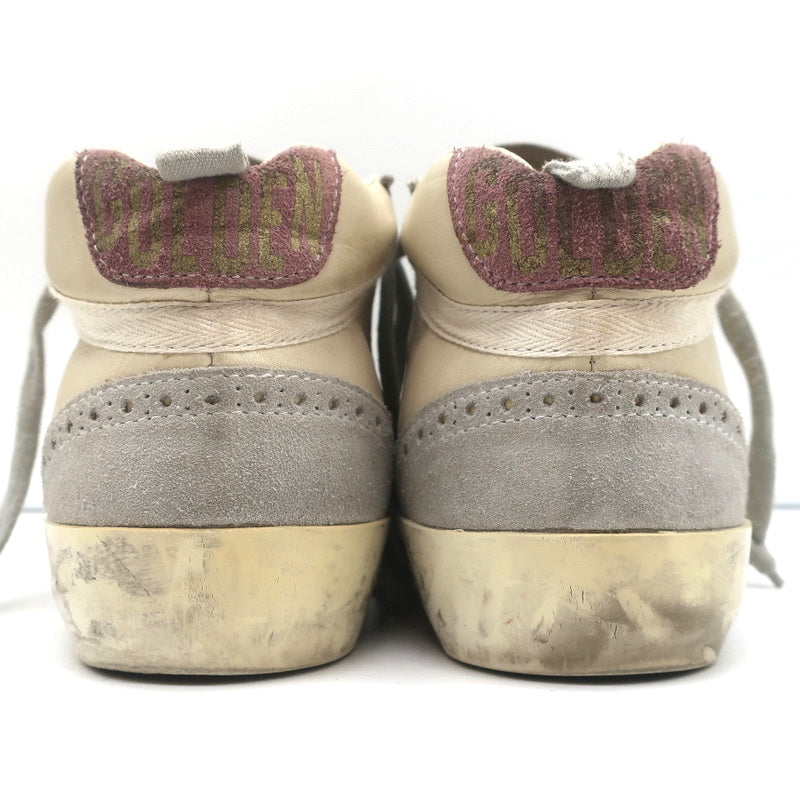 Golden Goose Mid Star Sneakers Off-White Leather & Purple Suede Size 37 product image 8, provided for visual reference and