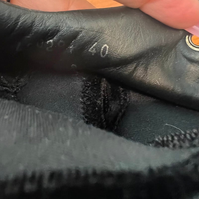 Balenciaga High Top Sneakers Black Leather & Velvet Size 40 product image 8, provided for visual reference and product