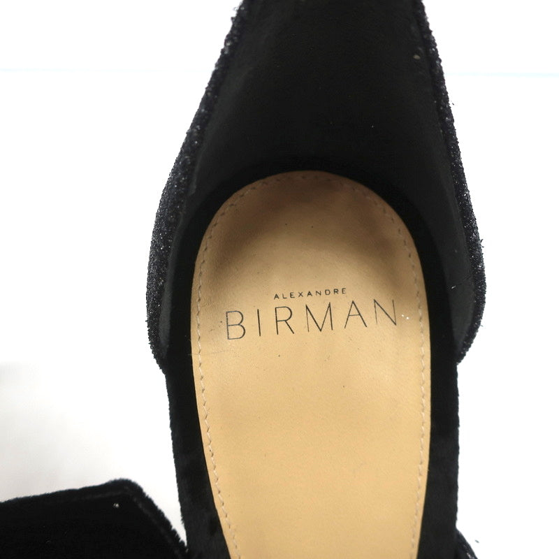 Alexandre Birman Mary Knot Sandals Black Glitter & Velvet Size 39 NEW product image 8, provided for visual reference and