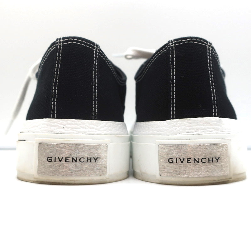 Givenchy City Low Top Sneakers Black Canvas Size 38.5 product image 9, provided for visual reference and product detail