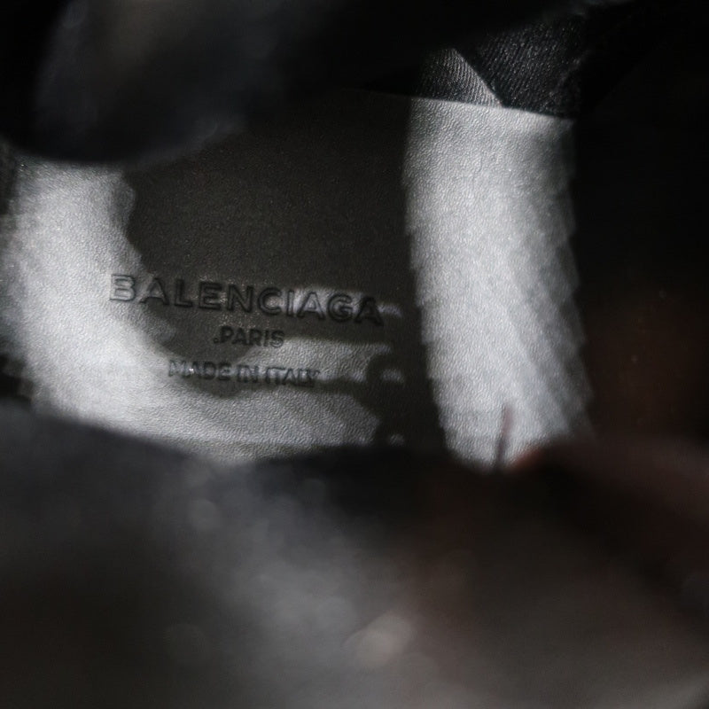 Balenciaga High Top Sneakers Black Leather & Velvet Size 40 product image 9, provided for visual reference and product