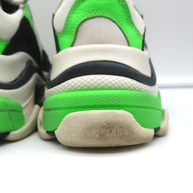 Balenciaga Triple S Sneakers White/Black/Neon Green Size 37 product image 9, provided for visual reference and product