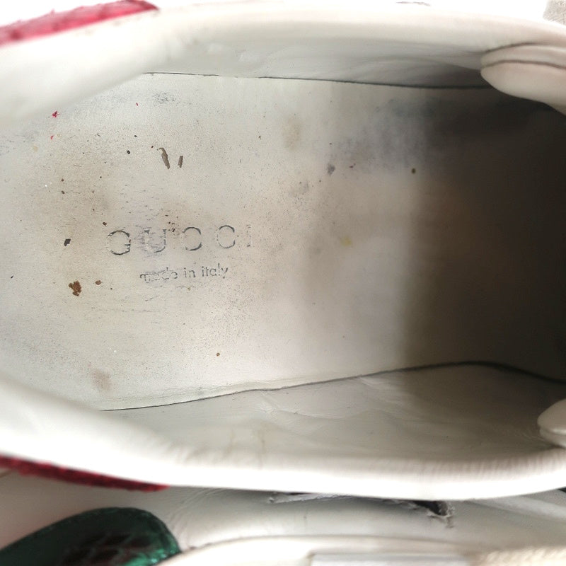 Gucci Ace Stars Low Top Sneakers White & Metallic Leather Size 36 product image 9, provided for visual reference and product
