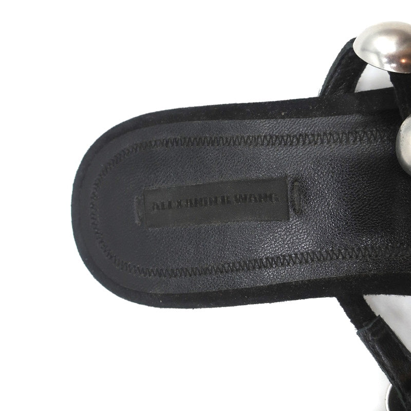 Alexander Wang Amelia Mules Black Studded Suede Size 37 Caged Sandals product image 9, provided for visual reference and
