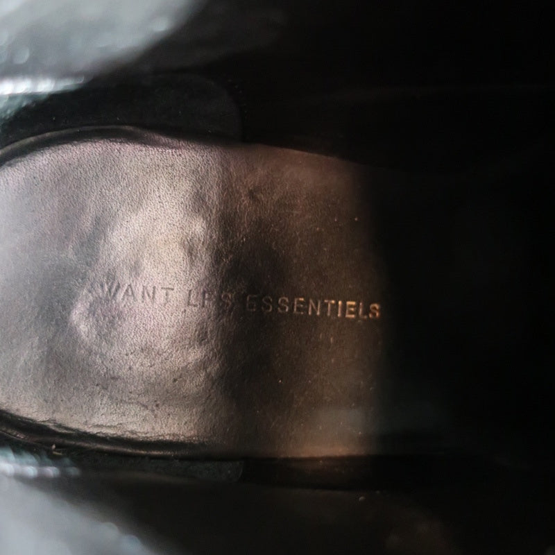 WANT Les Essentiels Derby Boots Menara Black Leather Size 41 Wedge Ankle Boots product image 9, provided for visual