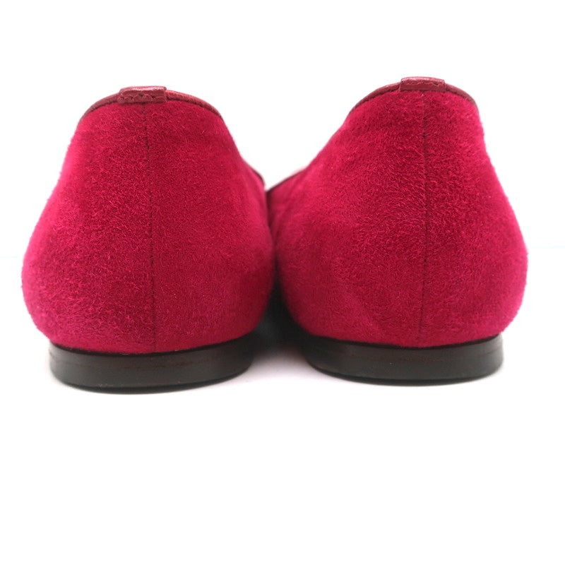 Alexander McQueen Sequin Skull Loafers Magenta Suede Size 37 Slip-On Flats product image 9, provided for visual reference