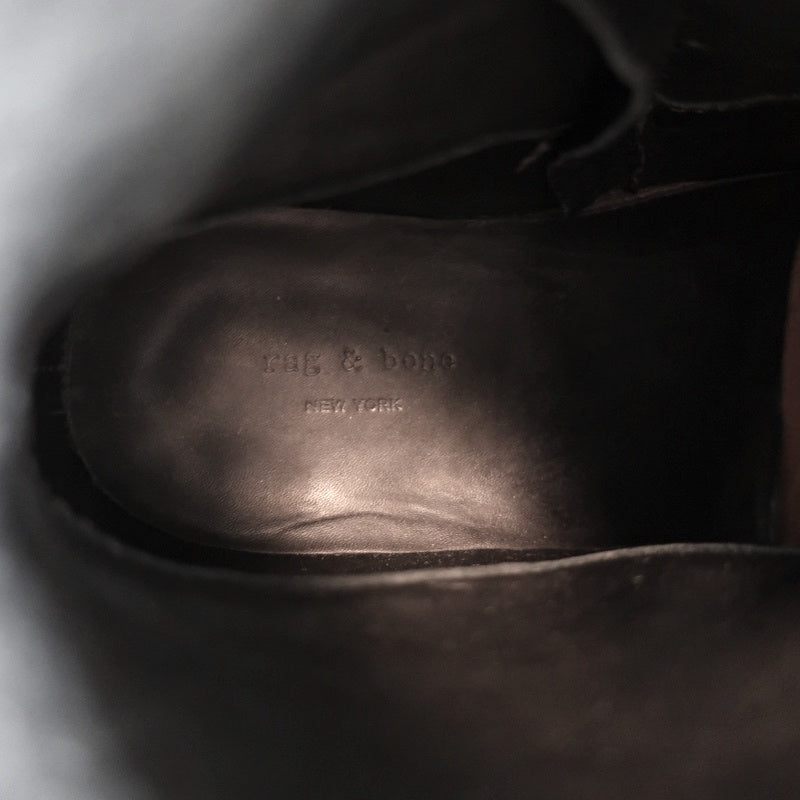 Rag & Bone Ashford Moto Boots Black Leather Size 36 Flat Ankle Boots product image 9, provided for visual reference and