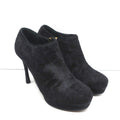 Yves Saint Laurent Platform Booties Navy/Black Leopard Print Pony Hair Size 38 product image 1, provided for visual